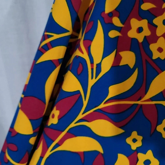 LulaRoe Skirt Womens Size M Blue Floral High Waist Maxi Stretchy Pull On NWT - Picture 5 of 5